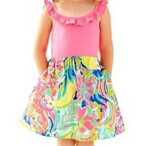 Lilly Pulitzer Claire dress in Multi Casa banana